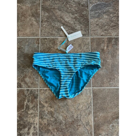 Sea Level Swim Mid Bikini Bottom Aqua Size Medium - Picture 1 of 7